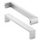 Cauldham Solid Stainless Steel Cabinet Hardware Square Handle Pull Brushed Satin Nickel